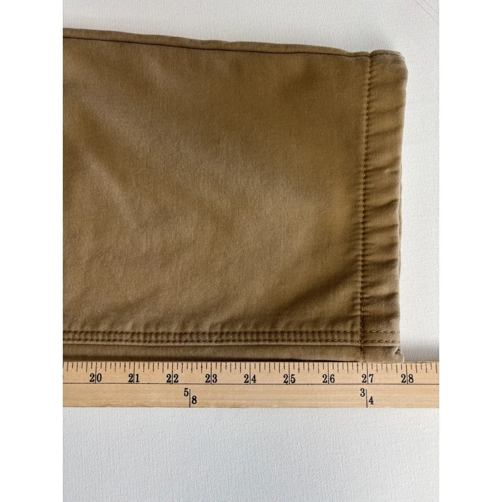 Caterpillar CAT Mens Fleece Lined Canvas Work Pants Brown 38x29 1733652